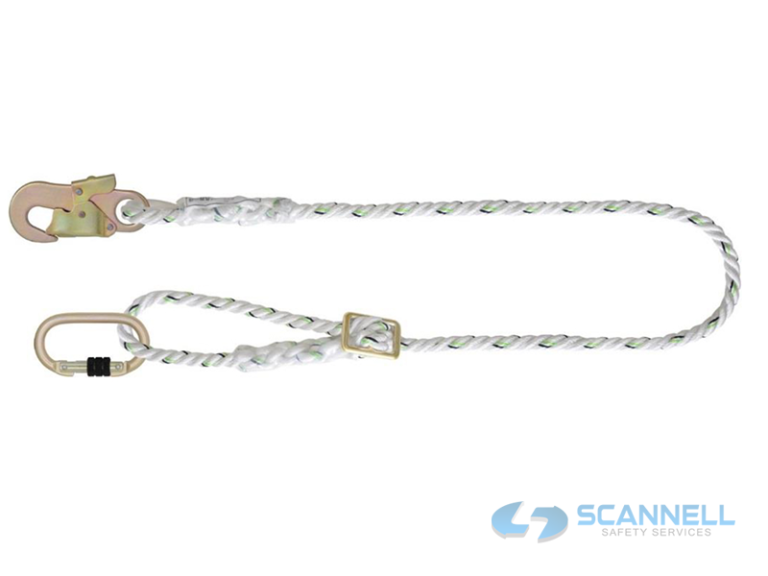 Scansion Ropes Kratos Work Positioning Twisted Rope Lanyard - Scannell Safety Services